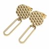 gold earrings made of stainless steel